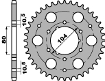 PBR rozeta 4578 38 C45 POLARIS (lze použít místo 478 38) (řetěz 520) (JTR1478.38) (MADE IN ITALY)